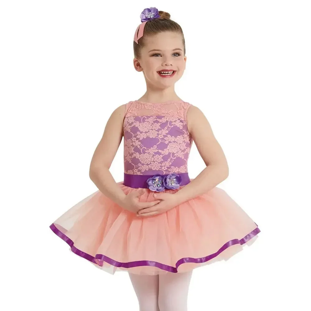 Pre-Owned Dance Costume XS Child Peach Weissman 11941 Ballet Lyrical Dress Up L